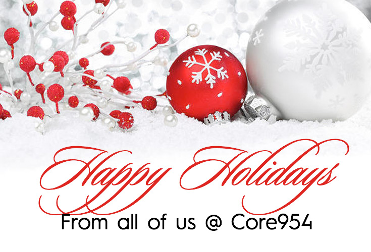 Happy Holidays from all of us at Core954